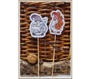 Stickserie ITH - Halloween Gnomes Stecker